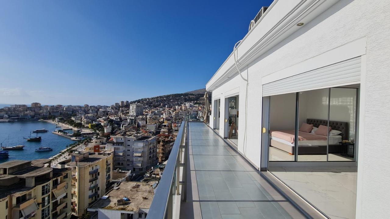 Апартаменты Rocknest Sea View Penthouse Саранда Экстерьер фото