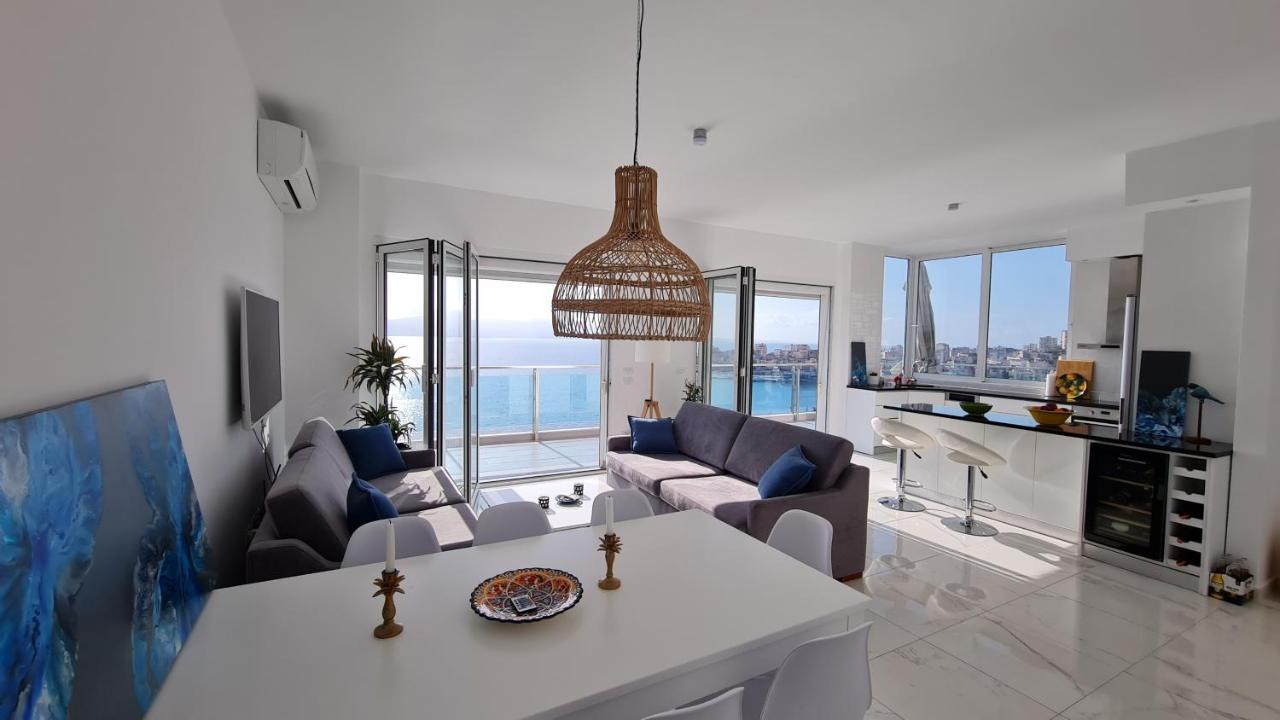 Апартаменты Rocknest Sea View Penthouse Саранда Экстерьер фото