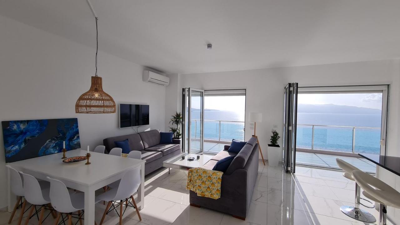 Апартаменты Rocknest Sea View Penthouse Саранда Экстерьер фото